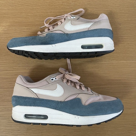 Women's Nike Size 8.5 Air Max 1 Sneakers Shoes Celestial Teal Particle Beige - Picture 5 of 9